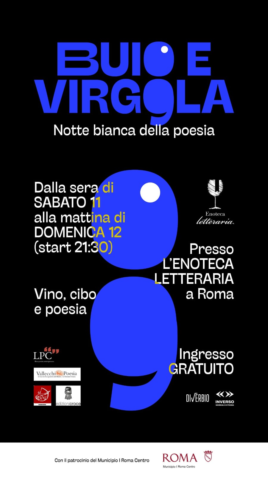 BUIO E VIRGOLA - NOTTE BIANCA DELLA POESIA