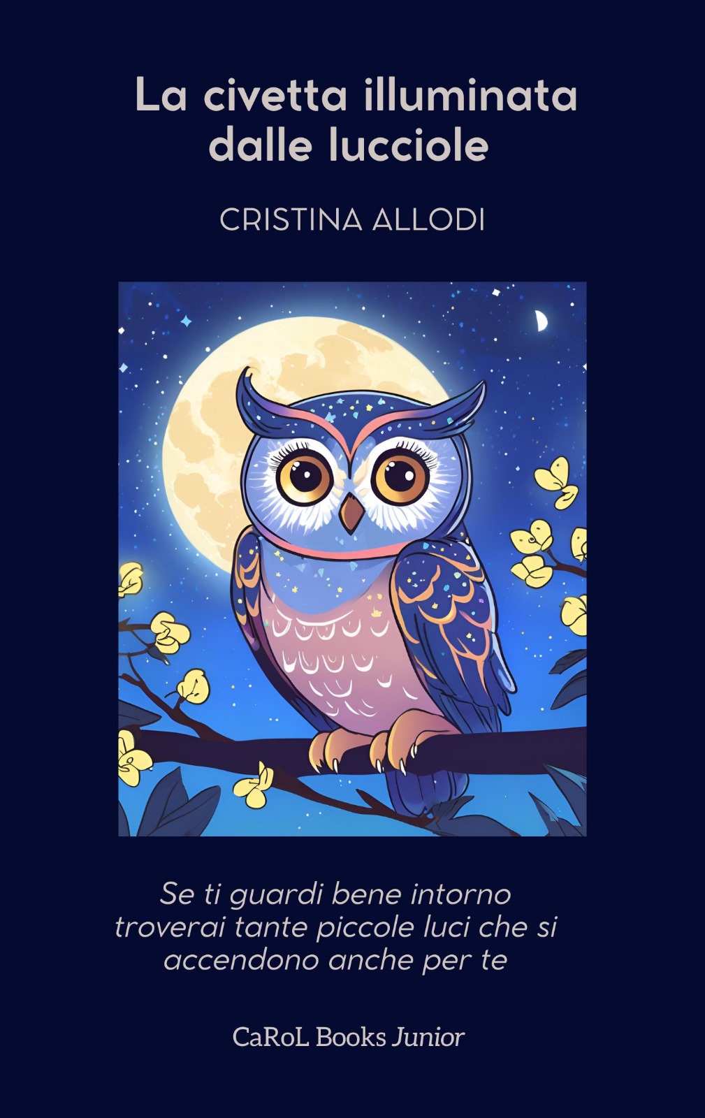 La civetta illuminata dalle lucciole