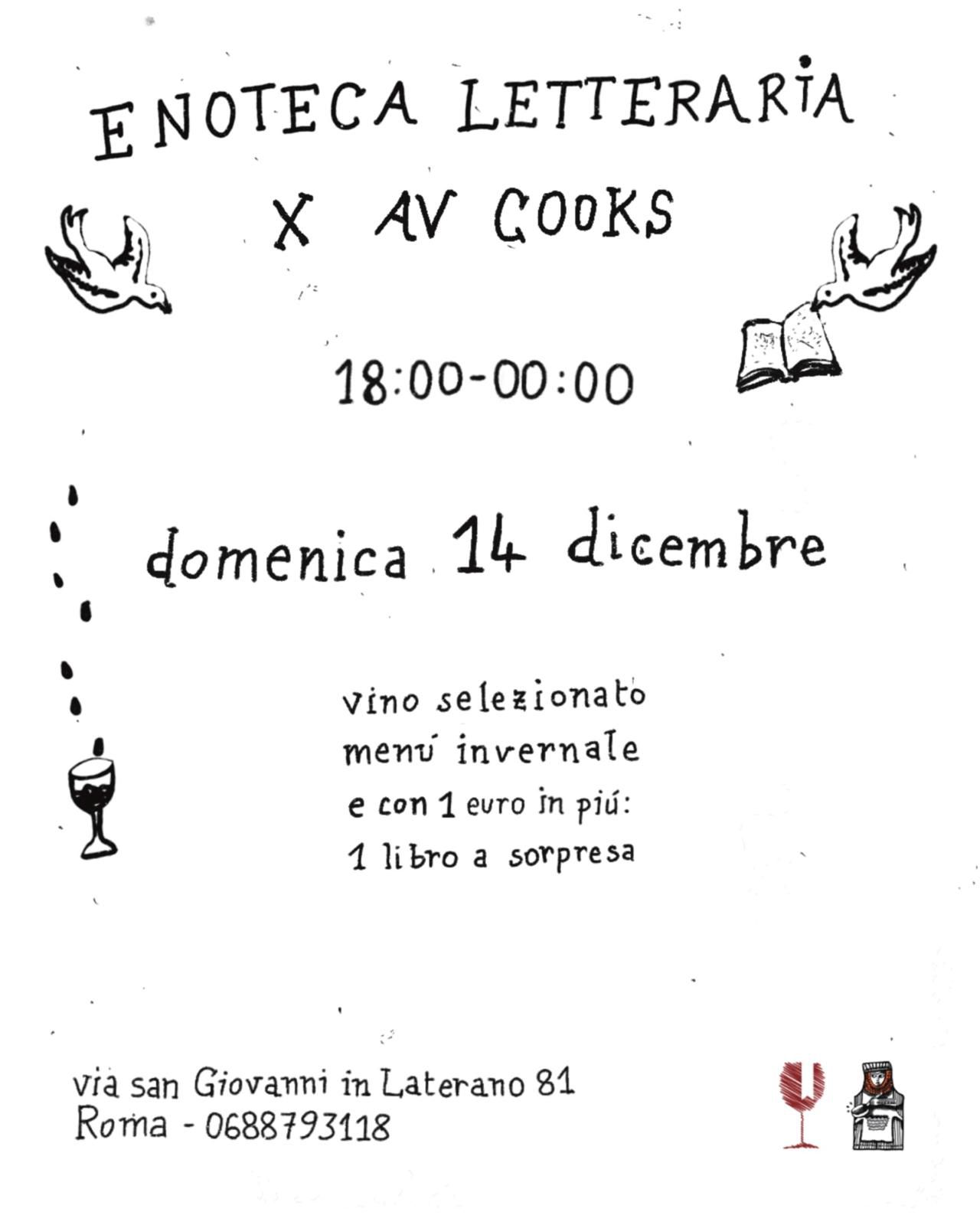 Enoteca Letteraria x avcooks